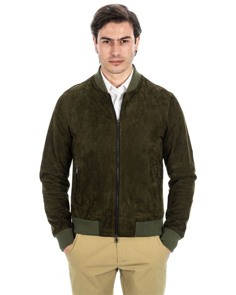 amazon giacca burberry pelle scamosciata verde|Giacche. Giubbotti Burberry in Pelle Verde taglia L International .